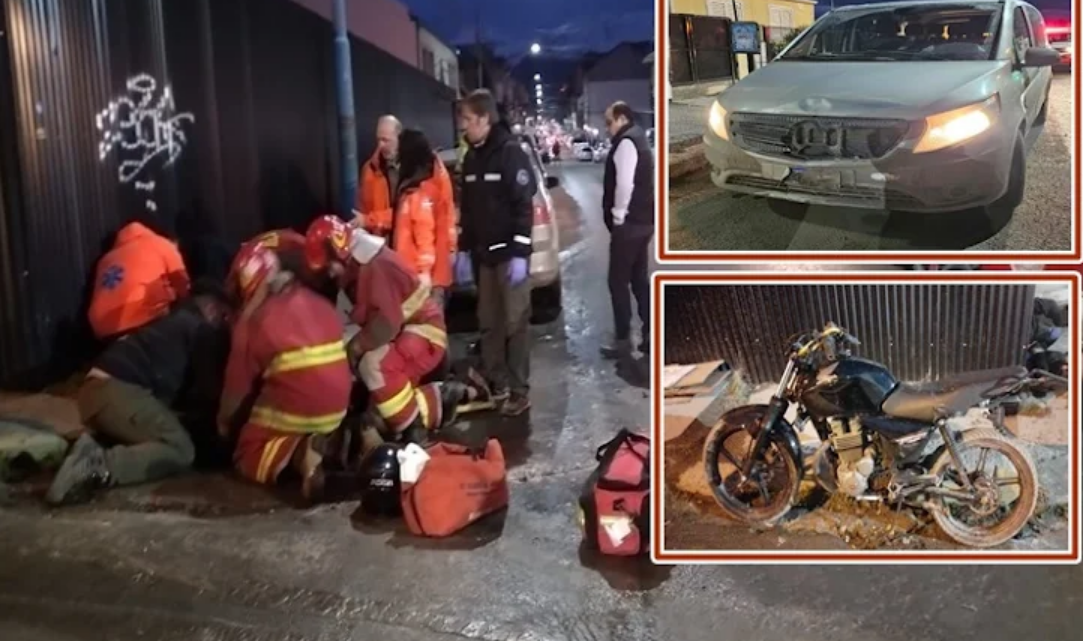 Choque dos motociclistas trasladados al Hospital Choque dos motociclistas trasladados al Hospital