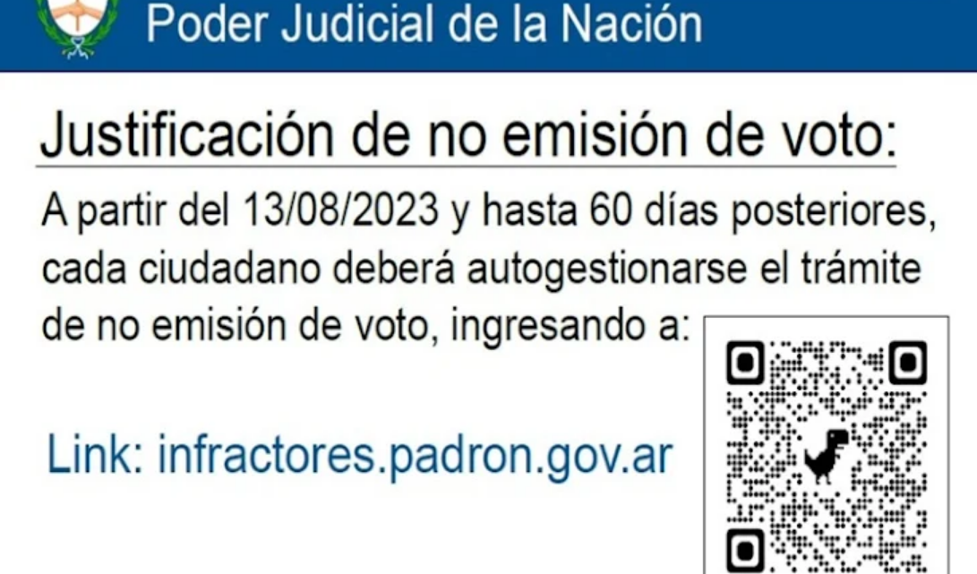 Como justificar la No emisión del voto Como justificar la No emisión del voto
