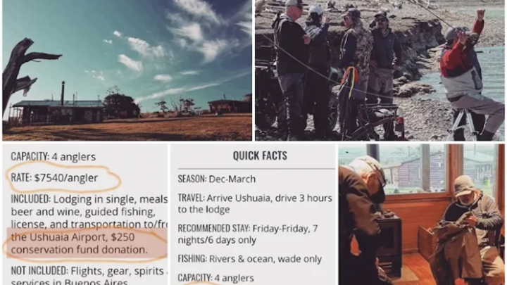 Okupas VIP: Denuncian lodge de pesca ilegal en tierras fiscales de Peninsula Mitre