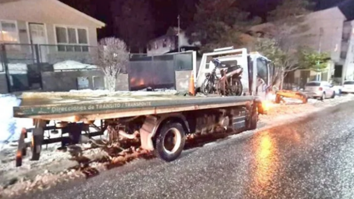 Choque en Ushuaia con motocicleta incautada