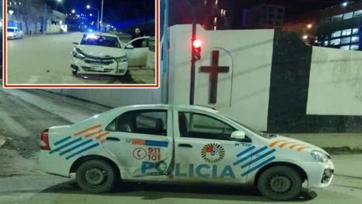Choque en Maipu y Guarani con policia lesionado