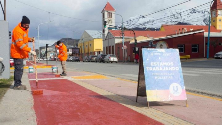 Aniversario de Ushuaia: continúan los trabajos de embellecimiento