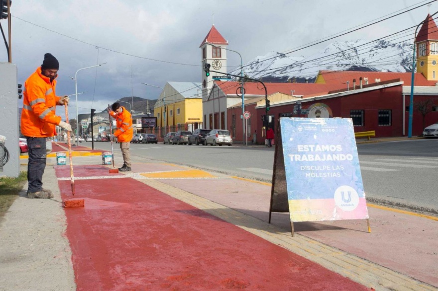 Aniversario de Ushuaia: continúan los trabajos de embellecimiento
