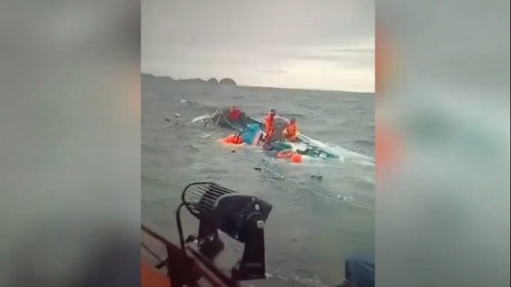 Naufragó una lancha en el Beagle: sus tripulantes eran de Puerto Williams