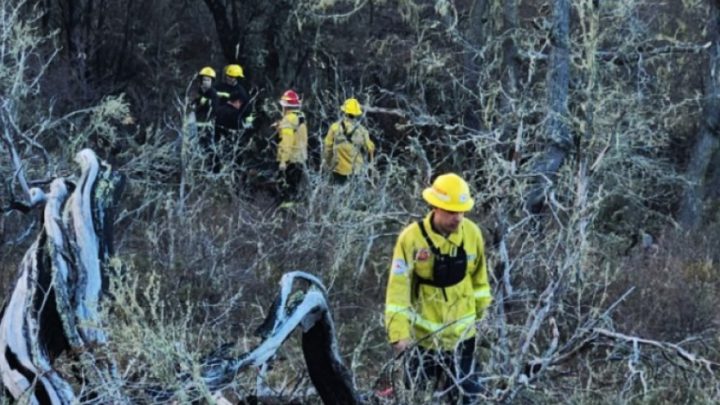 Por segunda vez tienen que apagar un incendio en Tolhuin: “Llamativamente se repitió en el mismo lugar”.