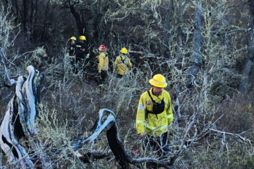 Por segunda vez tienen que apagar un incendio en Tolhuin: “Llamativamente se repitió en el mismo lugar”.