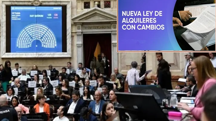 Diputados aprobó la Ley de Alquileres, tres años y aumentos semestrales