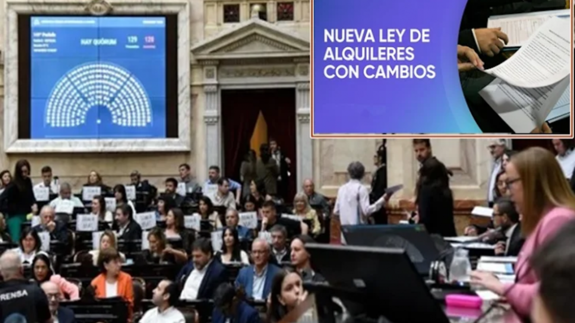 Diputados aprobó la Ley de Alquileres, tres años y aumentos semestrales Diputados aprobó la Ley de Alquileres, tres años y aumentos semestrales