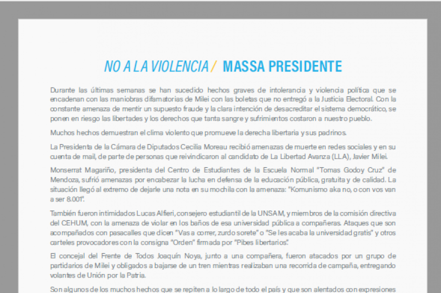 Duro comunicado en repudio a las amenazas de muerte contra Diputados Nacionales. Duro comunicado en repudio a las amenazas de muerte contra Diputados Nacionales.