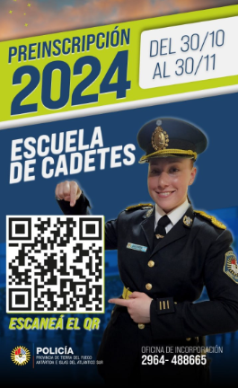 Ciclo 2024: Está abierta la preinscripción a la Escuela de Cadetes de la Policía