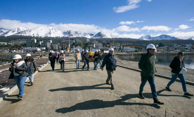 Funcionarios de Nación y del Banco de Desarrollo de América Latina recorrieron obras
