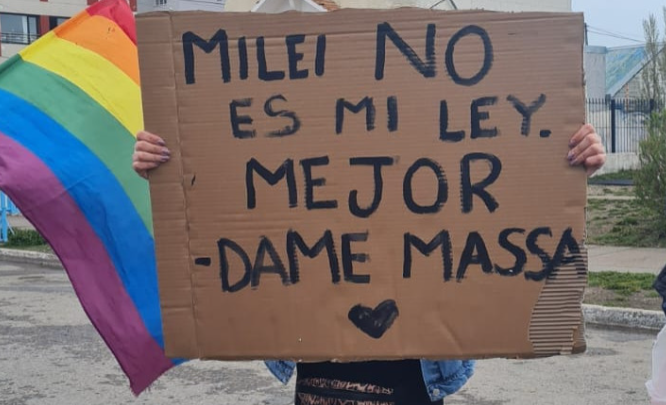 La Marcha del Orgullo en Río Grande dijo «No a Milei»