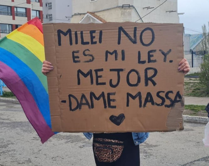 La Marcha del Orgullo en Río Grande dijo «No a Milei»