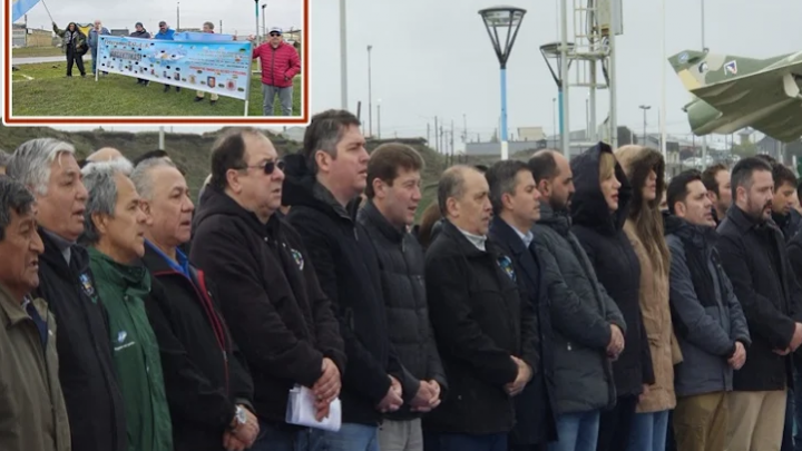 Melella enojado con Veteranos de Malvinas por reclamo en acto por instalación del radar ingles en TDF