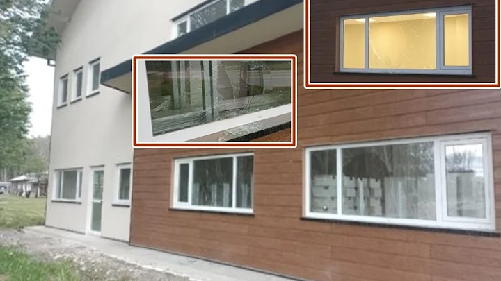 Aun no inauguraron el nuevo edificio del InFueTur y tiene ya todos los vidrios rotos