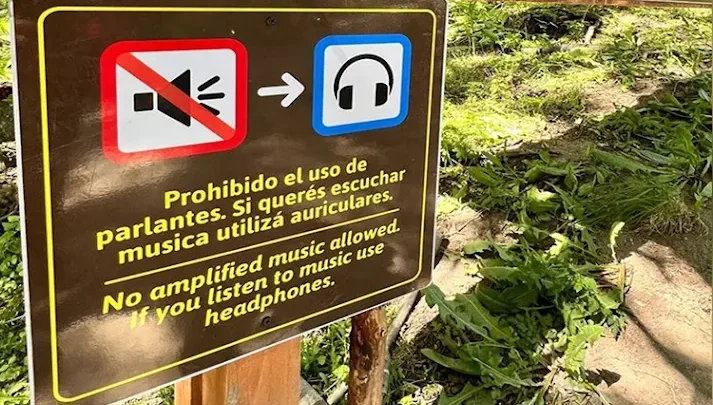 InFueTur prohibición de uso de parlantes en los bosques de TDF