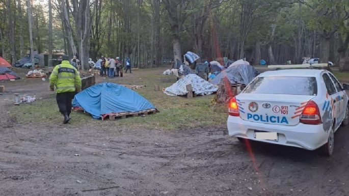 Aprehendieron en Ushuaia a 5 varones y 1 mujer tras incidentes en el camping