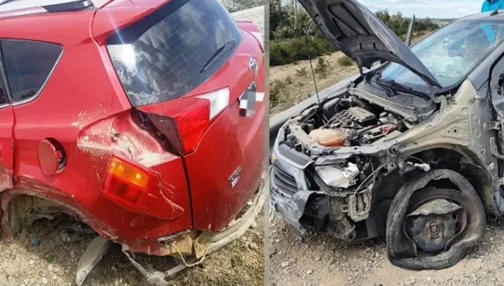 Choque en la Ruta 3, sin lesionados