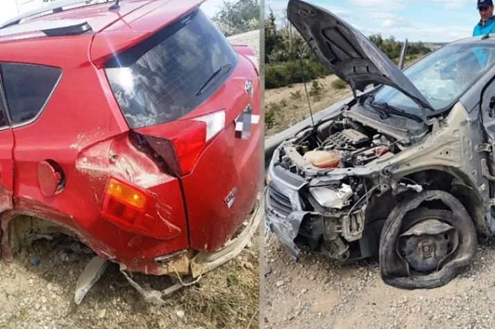 Choque en la Ruta 3, sin lesionados