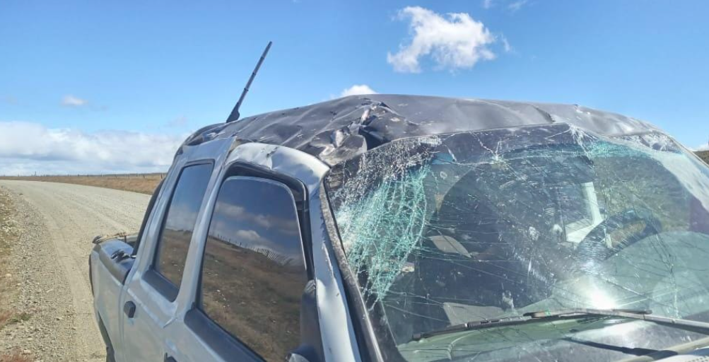 Accidente: Le fallaron los frenos y terminó volcando