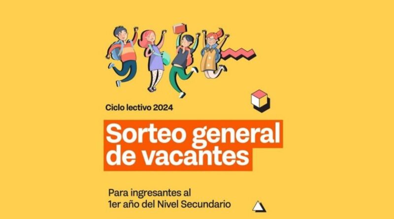  El sábado se realizará el sorteo para ingresantes a primer año