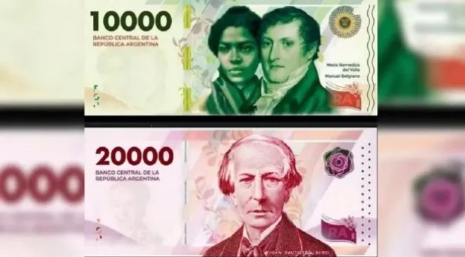 Se confirmó la fecha en la que entrarán en circulación los nuevos billetes de $10.000 y $20.000