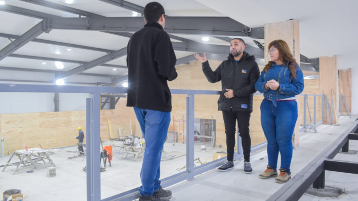 Río Grande: Avanza la obra del nuevo gimnasio del Club Garibaldi