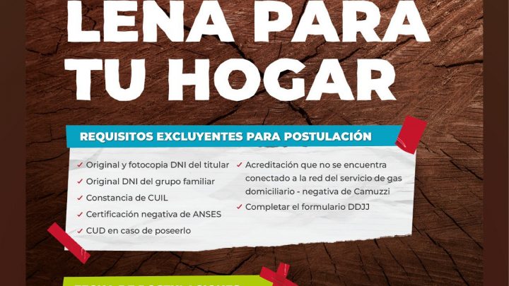 Comienza este lunes la inscripción al programa «Leña para tu hogar»