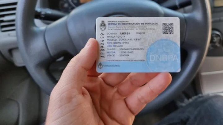 Registros Automotor/ El Gobierno elimina la Cédula Azul y el vencimiento de la Verde