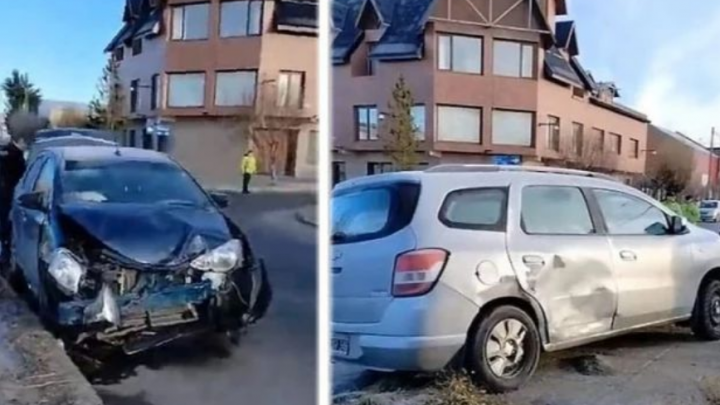 CHOQUE SIN LESIONADOS UNO DE LOS RODADOS TERMINO EN LA VEREDA