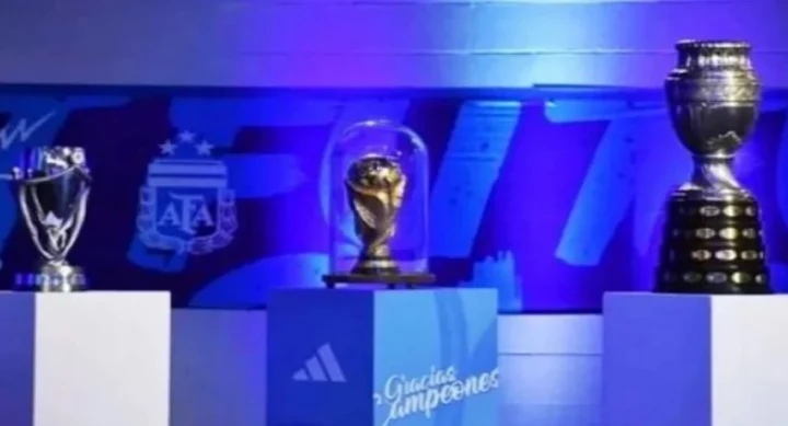 Las copas de la selección argentina se exhibirán en Ushuaia y Río Grande a fines de agosto