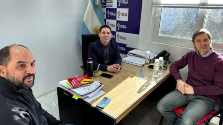 Forjistas: Sciurano, Greve y Runin se reunieron en el Concejo Deliberante de Río Grande