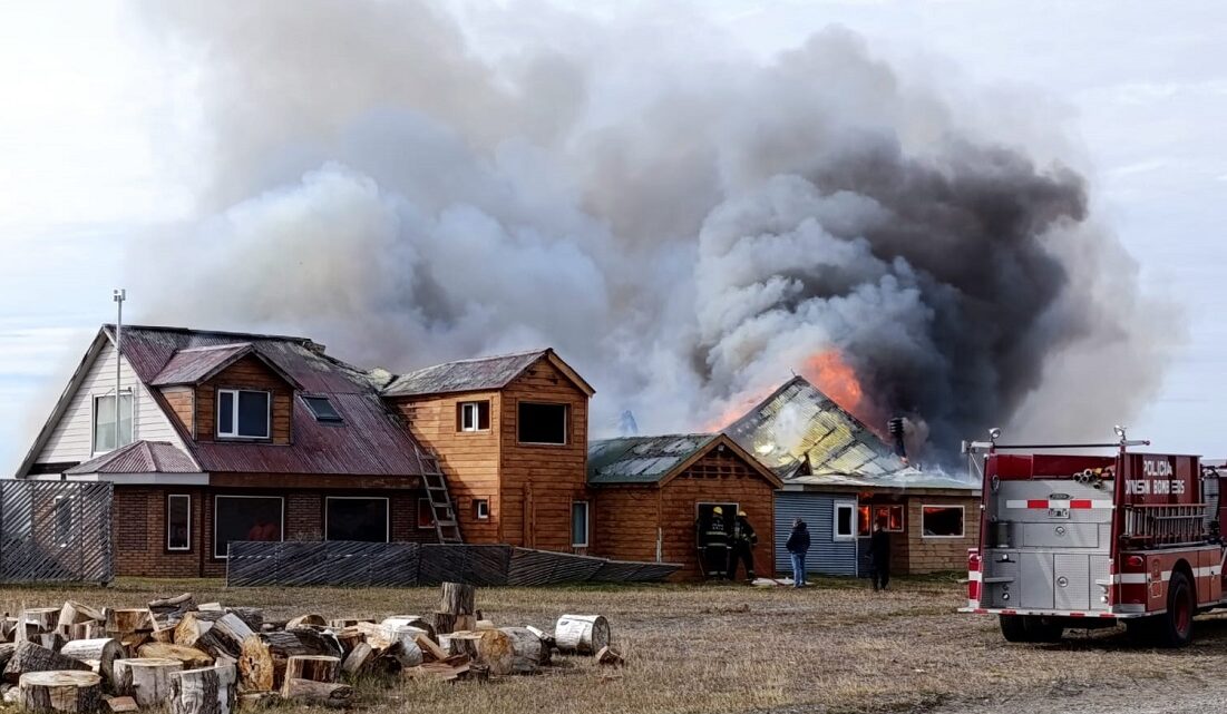 Un desperfecto eléctrico originó el fuego en la estancia Un desperfecto eléctrico originó el fuego en la estancia