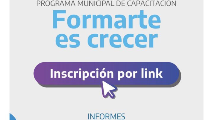 NUEVAS INSCRIPCIONES PARA CURSOS DE FORMACIÓN LABORAL
