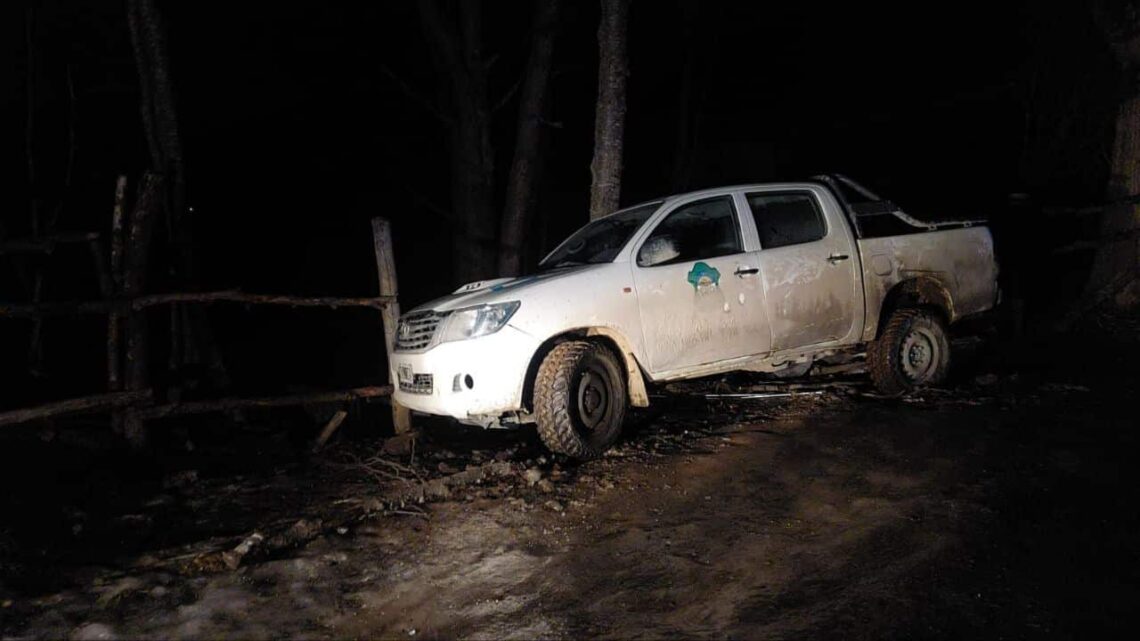 Ushuaia: Una camioneta chocó contra un cerco perimetral
