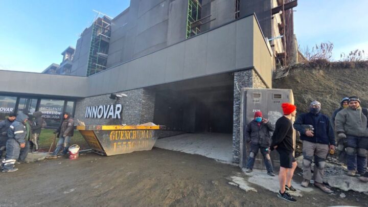 PRINCIPIO DE INCENDIO EN UNA OBRA EN CONSTRUCCIÓN EN USHUAIA