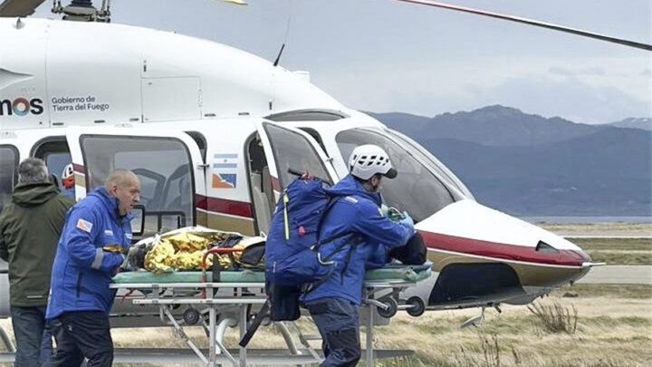 USHUAIA: El rescate aéreo de un turista israelí