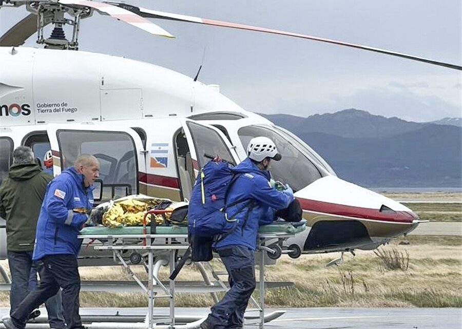 USHUAIA: El rescate aéreo de un turista israelí