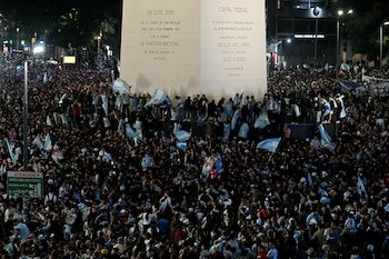 Milei adelantó que declarará feriado nacional cuando la Selección decida festejar el subcampeonato junto a los hinchas